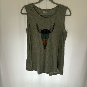 Western themed tank top